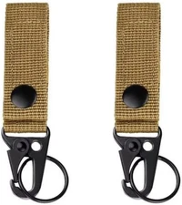 Tactical Molle Key Ring Gear Key Keeper Nylon Belt Keychain Molle Webbing Key Cl