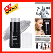 Face Body Paint Stick Silver 1.06 Oz Blendable for Halloween Costume SFX Cosplay