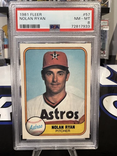 1981 Fleer #57 Nolan Ryan PSA 8