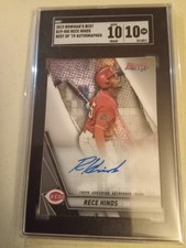 2019 Bowman's Best Rece Hinds AUTOGRAPH #B19-RH1 Graded SGC 10 Gem Mint