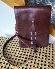 Sacoche et porte carte en cuir ❤️objet militaire des années 60/70