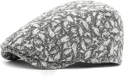 Womens Leopard Print Beret Hat Retro Newsboy Ivy Cap Cabbie  display picture 1
