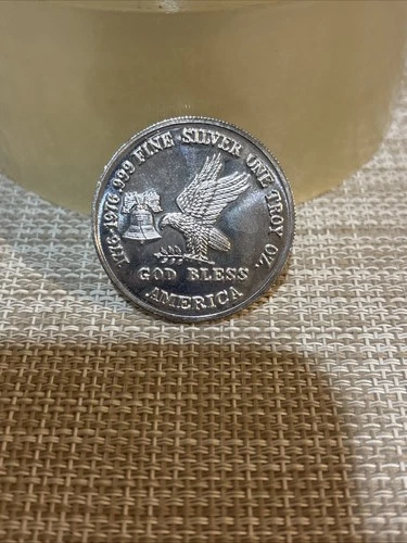 1976 TSM Tri-State Mint Eagle Rare Bullion-999 Silver 1 Ounce Oz Art Round Coin