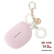Case for Bose Ultra Open Earbuds 2024 with Bling Keychain Accessories - Pink