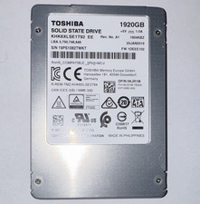 Toshiba HK6-DC KHK6XLSE1T92 1.92TB SATA 6Gb/s 2.5” Enterprise SSD 3D TLC