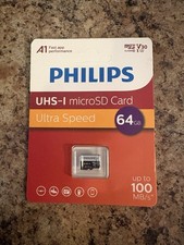 S. Philips UHS-I MicroSD Card Ultra Speed 64GB - BRAND NEW SHIPS FREE 