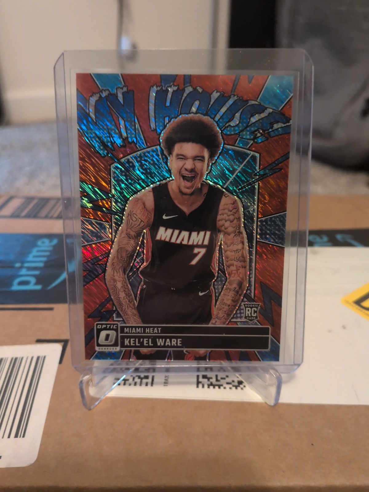 Kel'el Ware 2024 - 25 Panini Donruss Optic My House RC Red Shimmer /75 #11