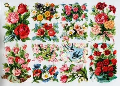 Glanzbilder : EAS   Nr. 3159,  '' Blumen '', ohne Logo