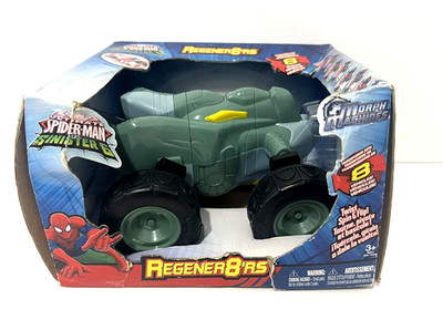 SPIDERMAN VS SINISTER 6 MORPH MACHINES REGENER8'RS TRANSORMS INTO 8 VEHICLES NEW