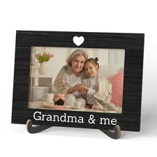 Grandma Photo Frame - Grandma  Me Wooden Tabletop Photo Frame with Stand - B...