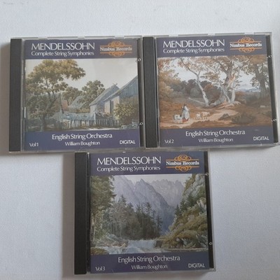 Mendelssohn 3 CD Set English String Orchestra Nimbus Records Import