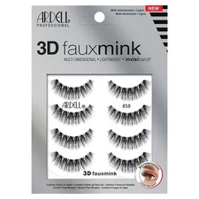 Ardell 3D Faux Mink False Eyelashes, 858, 4 Pairs