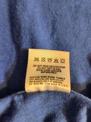 フリープラス VTG Fruit of the Loom T-Shirt Adult Large Blue New Hampshire Deer