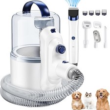 Dog Grooming Kit with Vacuum, All-In-One Pet Grooming Vacuum for Dogs and Cats