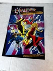 VINTAGE MARVEL COMICS EXCALIBUR X-MEN MUTANTS FOLDED POSTER