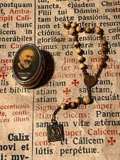 RELIC / ROSARY APPARITION of Padre Pio to Pope Pius XI : Special Pietralcina !!!