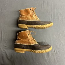 Vintage LL Bean Maine Hunting Shoes Mens 8 MADE IN USA Bean Duck Boot 6" High