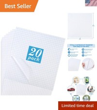 No Residue 20 Sheet Clear Transfer Tape - Perfect for Designs Crafts 12x12