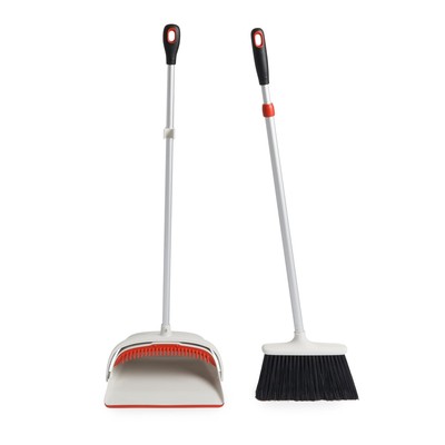 OXO Good Grips Sweep Set - Full Size Brrom with Extra Large Dustpan