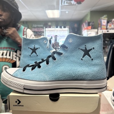 Size 11 - Converse Stussy x Chuck 70 High Sky Blue | eBay
