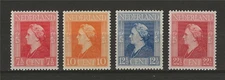 Netherlands 1944 Sc# 266... Queen Wilhelmina 4 stamps MNH