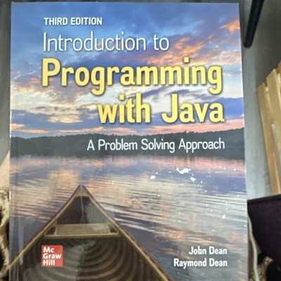McGraw Hill Introduction to Programming with Java Third Edition Dean