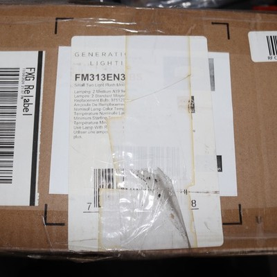 Generation Lighting 2-Light Flush Mount Small 13.5'' FM313EN3/BS