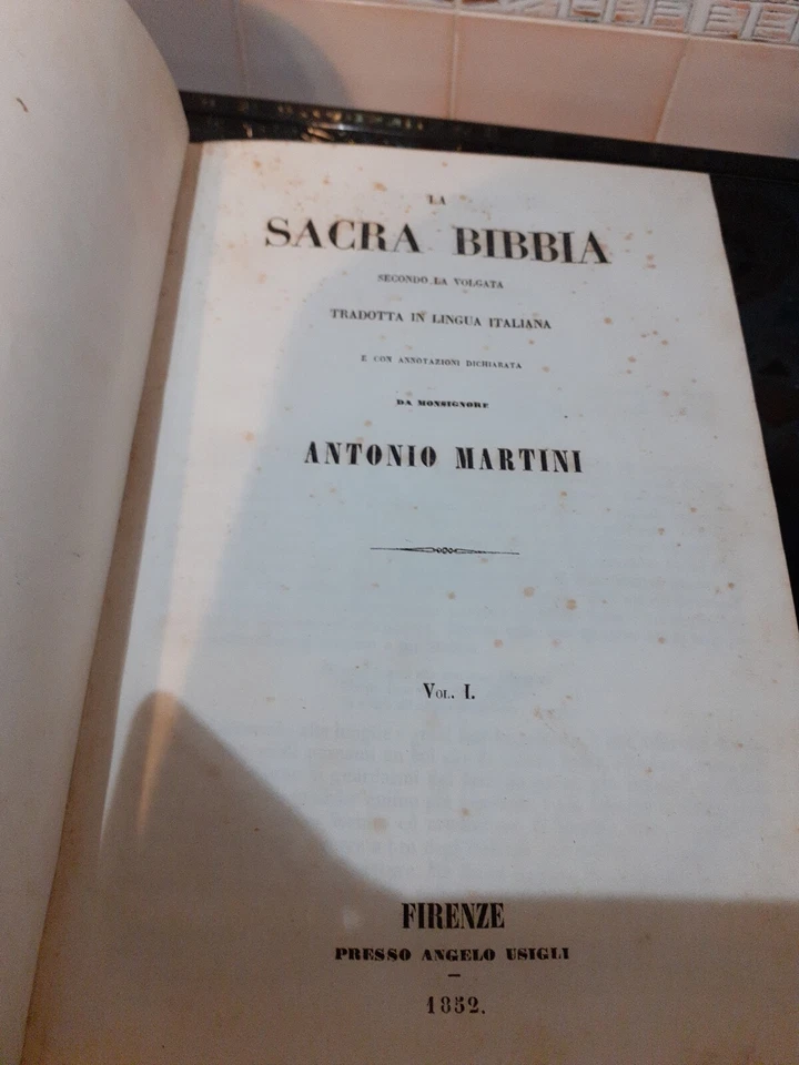 La Sacra Bibbia - A. Martini Firenze 1852 - Immagine 3 di 4