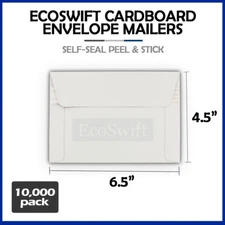 10000 - 6.5 x 4.5 ECOSWIFT RIGID PHOTO SHIP FLATS CARDBOARD ENVELOPE MAILERS