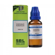 SBL Homeopathic Morphinum Muriaticum 1000CH (1M) Dilution (30ml)