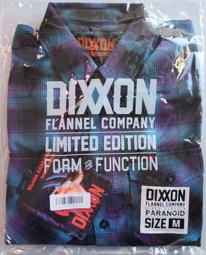 DIXXON x BLACK SABBATH PARANOID Collab Limited Edition Flannel Shirt - Men's M - Picture 9 of 11
