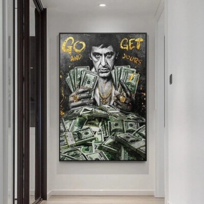 Tony Montana canvas Wall Art Modern Wall Decor Design Go Get Yours