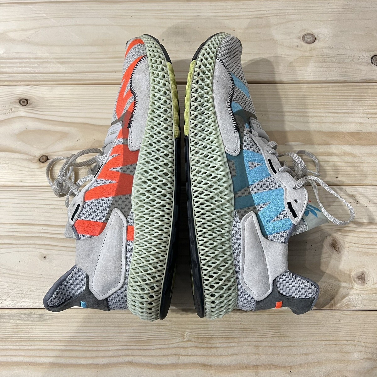 Adidas ZX 4000 4D I Want I Can Torsion Gray Sneakers • Men's Adidas ZX 4000 4D I Want I Can Torsion Gray Sneakers • Men's