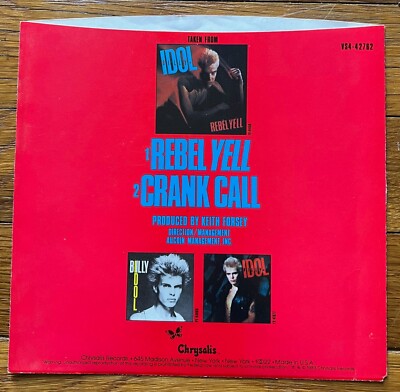Billy Idol - Rebel Yell RARE original 7
