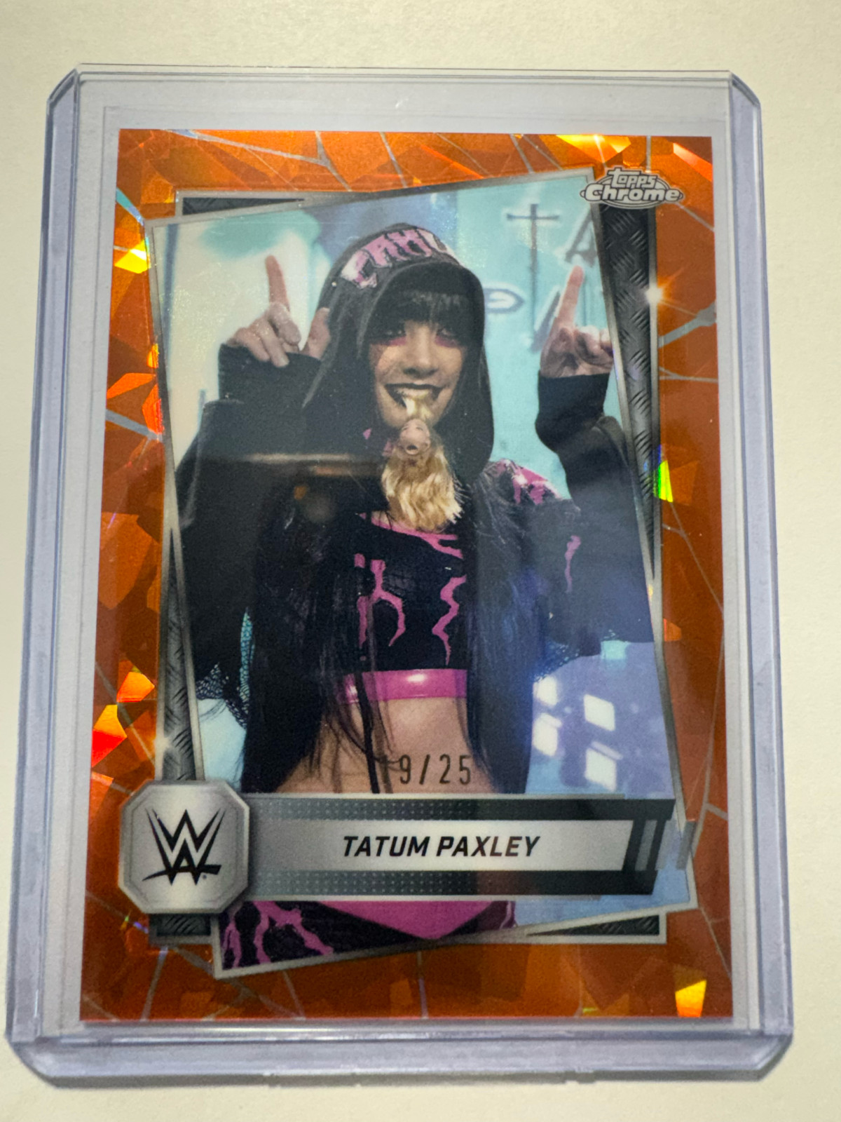 Tatum Paxley [Orange Sapphire /25] #105 - 2025 Topps Chrome WWE