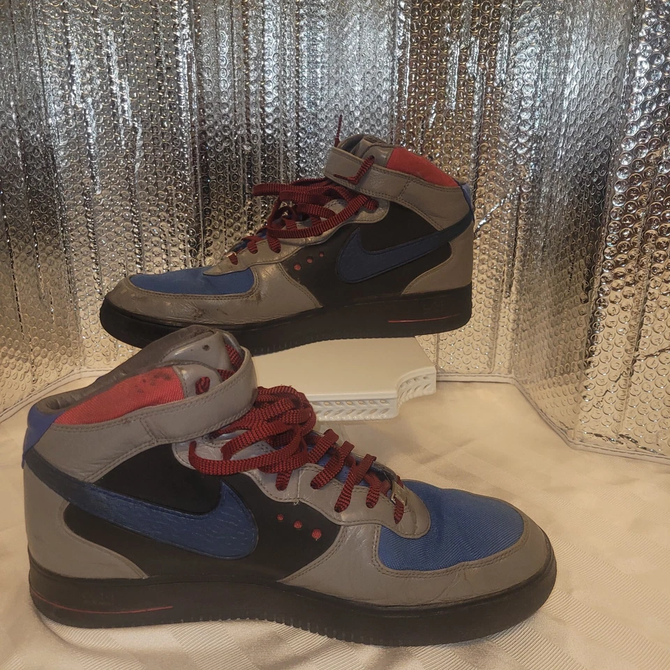 Mens Nike Air Force 1 Mid Supreme WP Blue Size 14 (333887-441) - Image 4 of 4