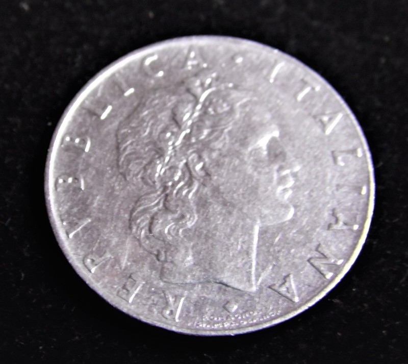 1963 Italy 50 Lire Coin