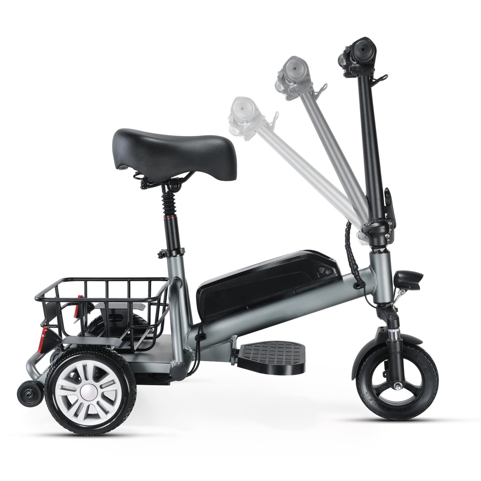 Seniorenmobil 3rad Elektromobil klappbar-Seniorenfahrzeug 6kmh ohne Führerschein