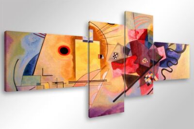 KANDINSKY GEMÄLDE GELB ROT BLAU || Berühmte Gemälde | 160x70 cm || Leinwanddrucke