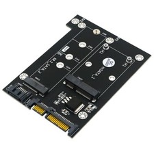 Upgrade Version 2 in 1 mSATA / M.2 NGFF SSD to dual SATA3 Converter Adapter Card