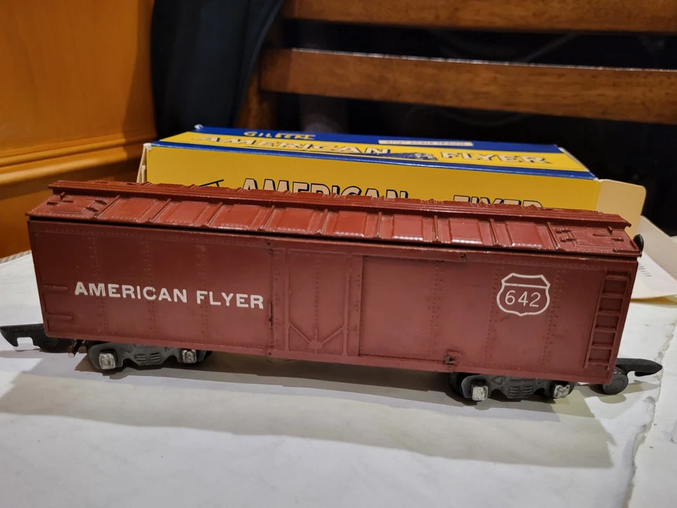 VINTAGE AMERICAN FLYER S GAUGE 642 REEFER CAR W/BOX - Image 2 of 4