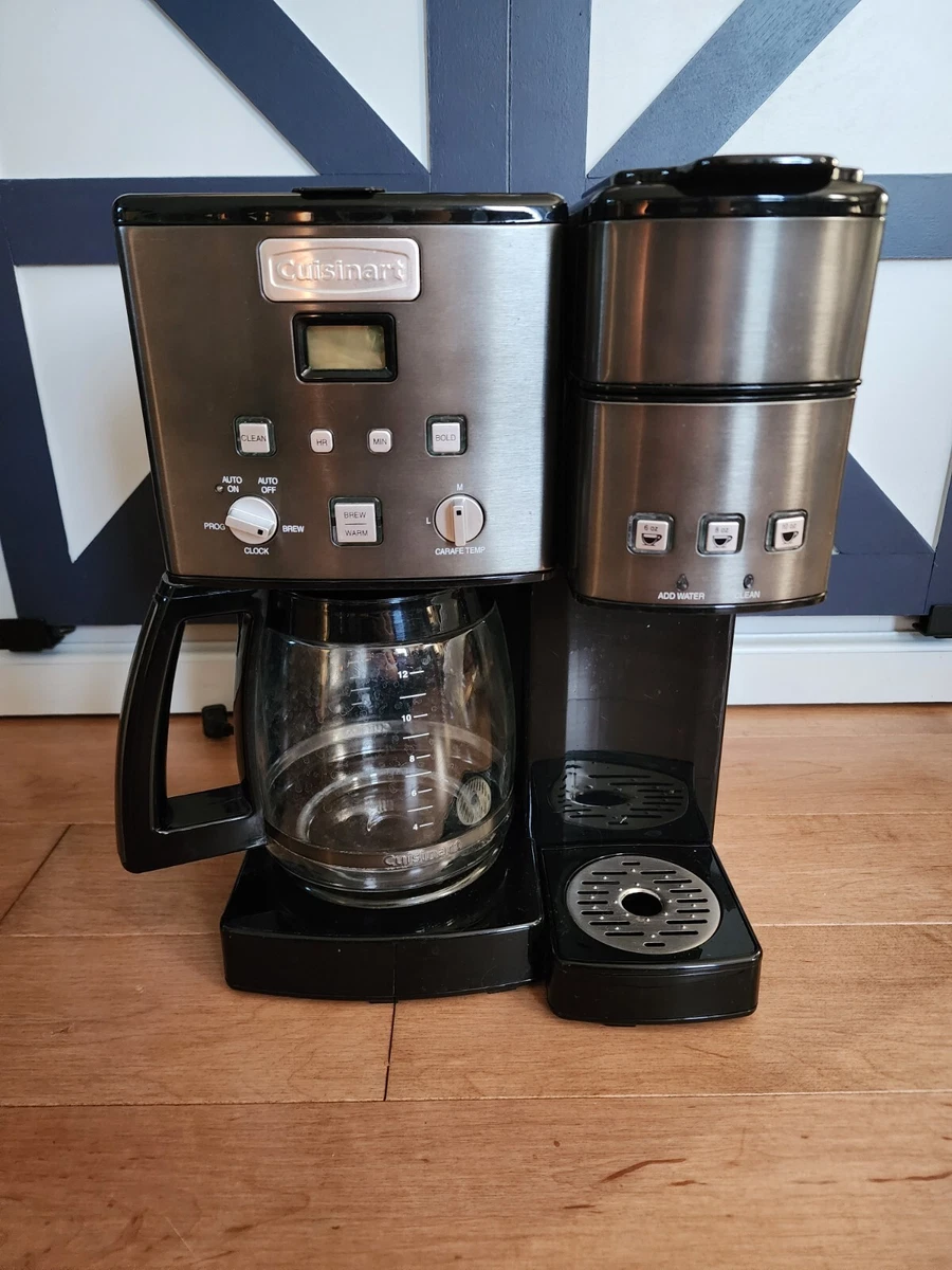 Cuisinart 2-IN-1 Center Combo Brewer Coffee Maker, Black Stainless