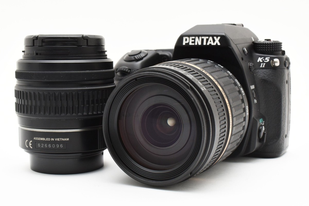 PENTAX K-5 II 16.3MP Digital SLR Camera w/2lens [Exc++]