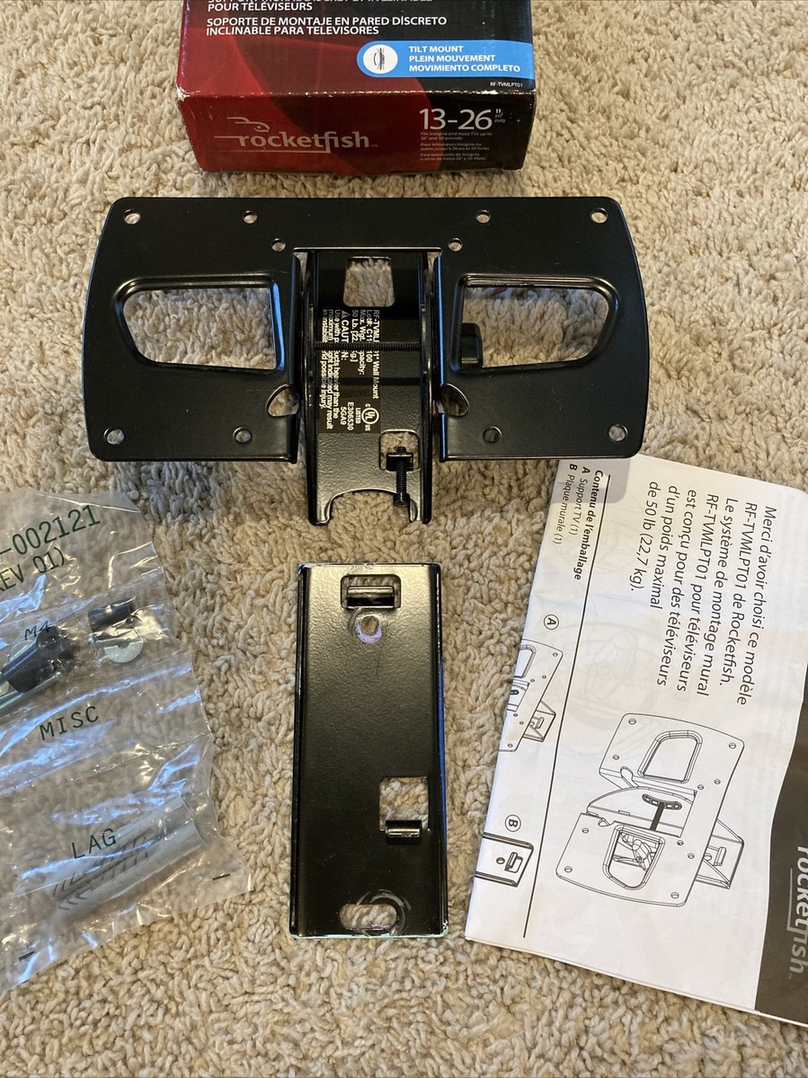 rocketfish low-profile tilting wall mount for most 13 inch