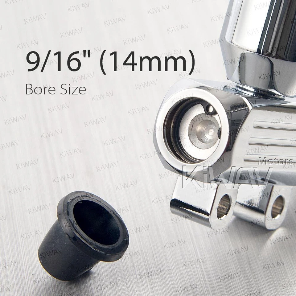 VAWiK Rear Master Cylinder 9/16"Bore chrome Billet Aluminum Custom Retro Style ε - Изображение 3 из 4