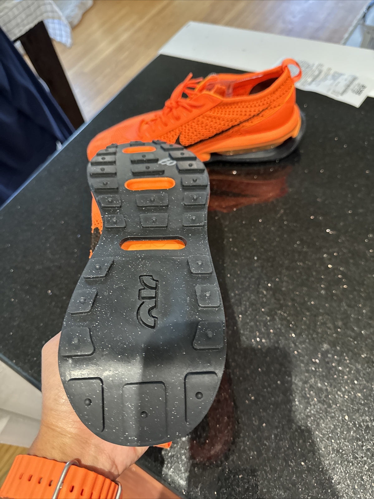 Size 14 Men’s Nike Air Max Flyknit Racer Next Nature Low Total Orange