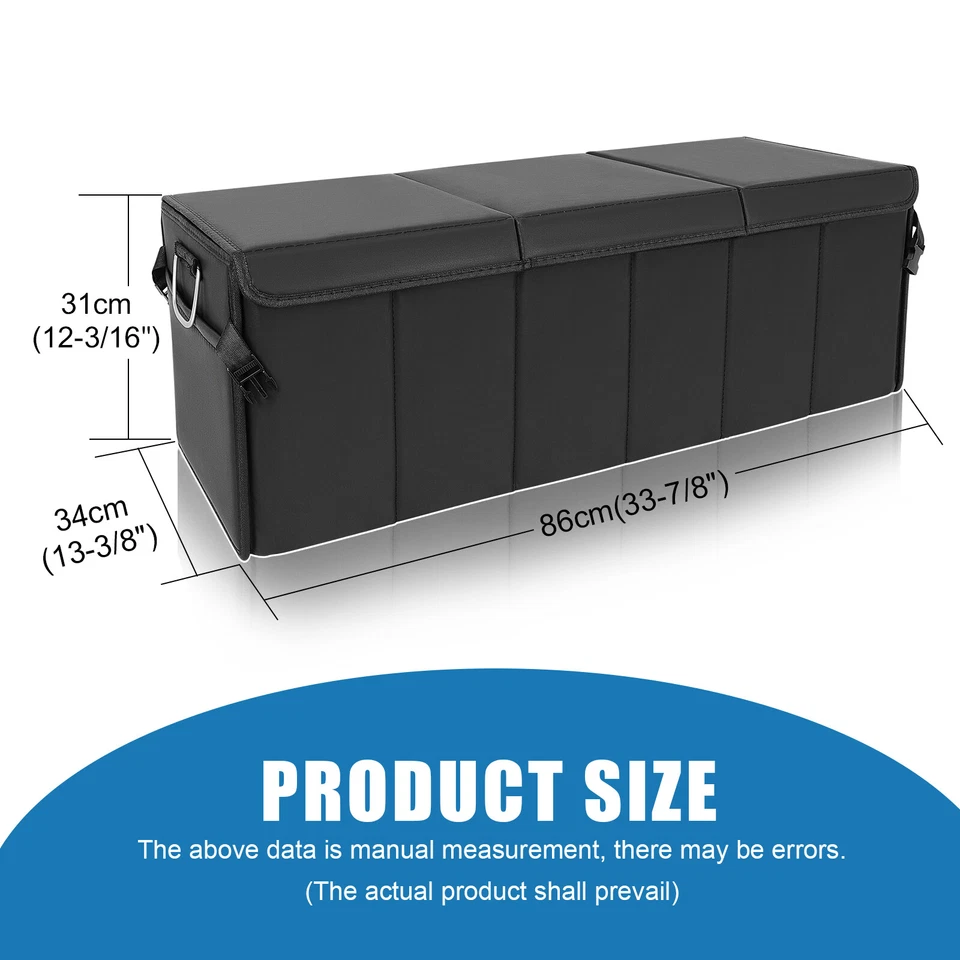 Organizador de porta-malas universal dobrável caixa dobrável para armazenamento de carga Jeep Patriot - Imagem 2 de 4