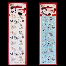 Sandylion DISNEY 101 Dalmatians Dog Sticker 2 SHEETS Fuzzy and Kromekote Crafts