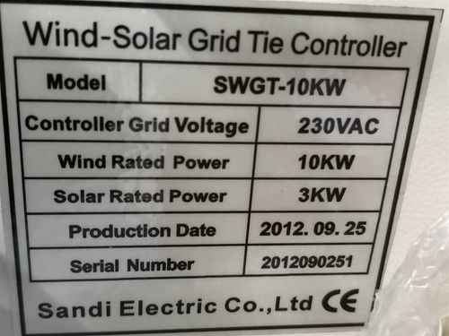 Sandi Electric SWGT-10KW Wind-Solar Grille Tie Contrôleur SWGT10KW - Photo 4 sur 7