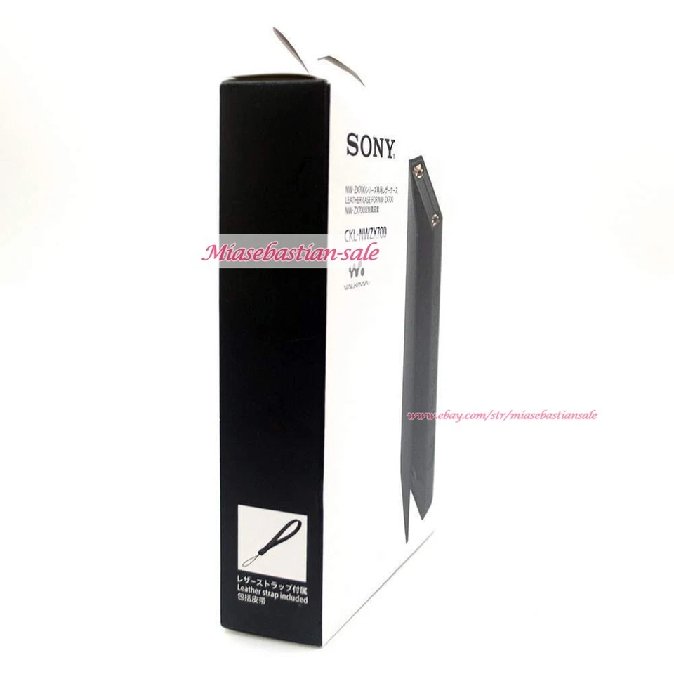 CKL-NWZX700 Leather Case Black with strap For Sony Walkman NW-ZX707 - Image 3 of 4